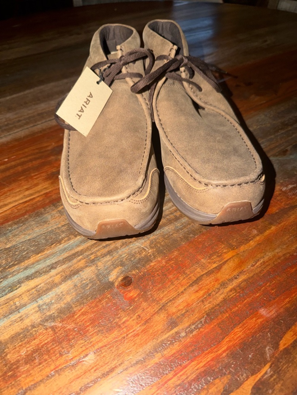 NWT Men’s Ariat Brown Spitfire Suede lace-up shoes. - Picture 5 of 6